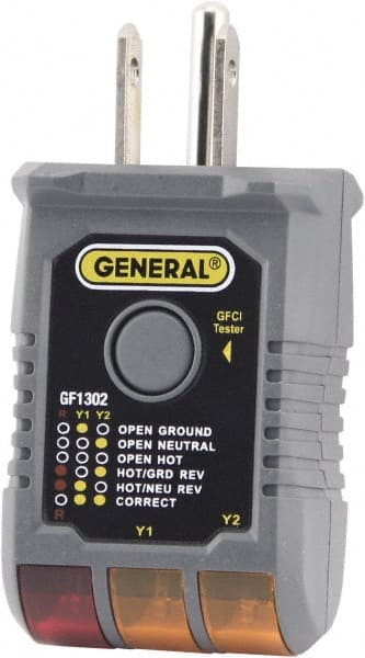 120 VAC Max Voltage, Receptacle Tester with GFCI MPN:GF1302