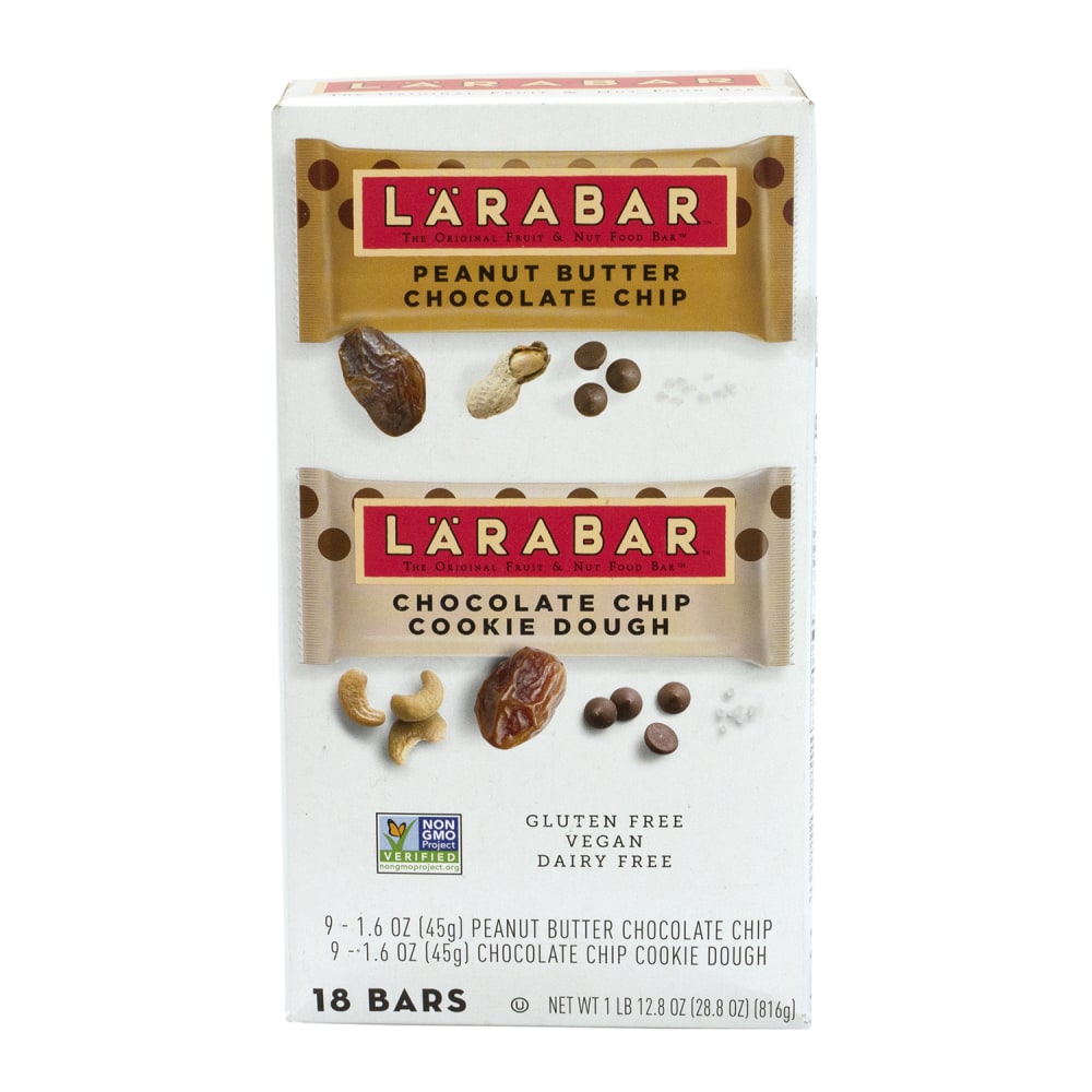 Larabar Fruit And Nut Bars, 2 Lb, Box Of 18, Assorted MPN:13668