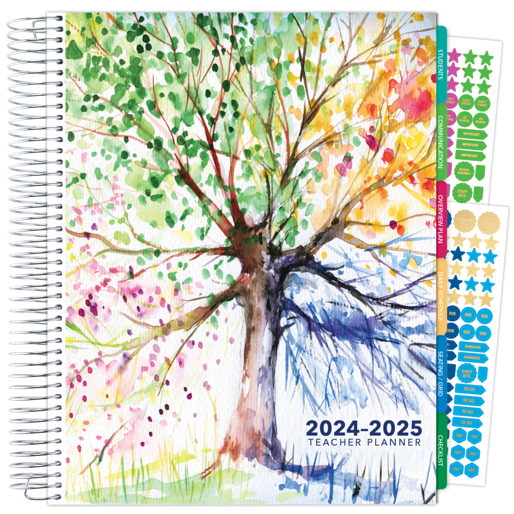 2024-2025 Global Printed Products Hardcover Deluxe Teacher Daily/Weekly/Monthly Academic Year Planner, 8-1/2in x 11in, DTPAY240020 MPN:DTP-AY24-0020