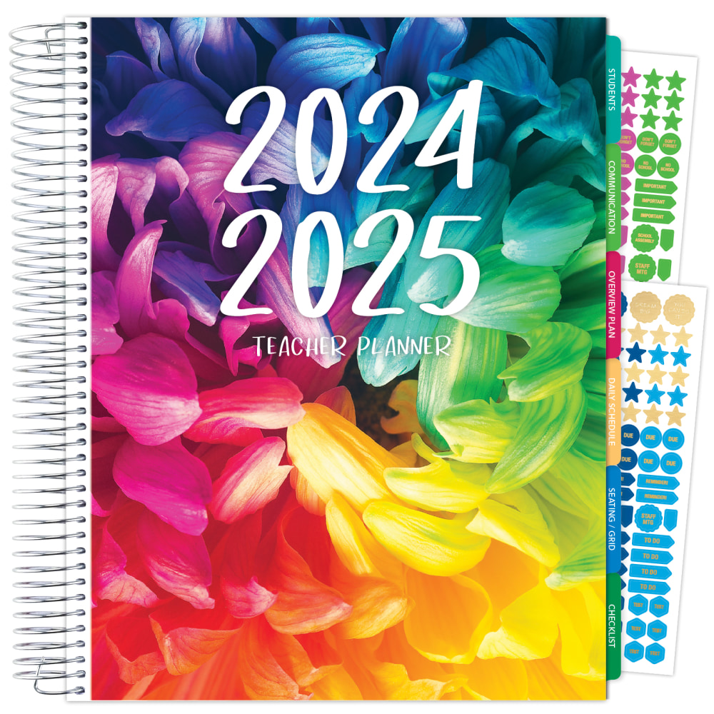 2024-2025 Global Printed Products Hardcover Deluxe Teacher Daily/Weekly/Monthly Academic Year Planner, 8-1/2in x 11in, DTPAY240041 MPN:DTP-AY24-0041