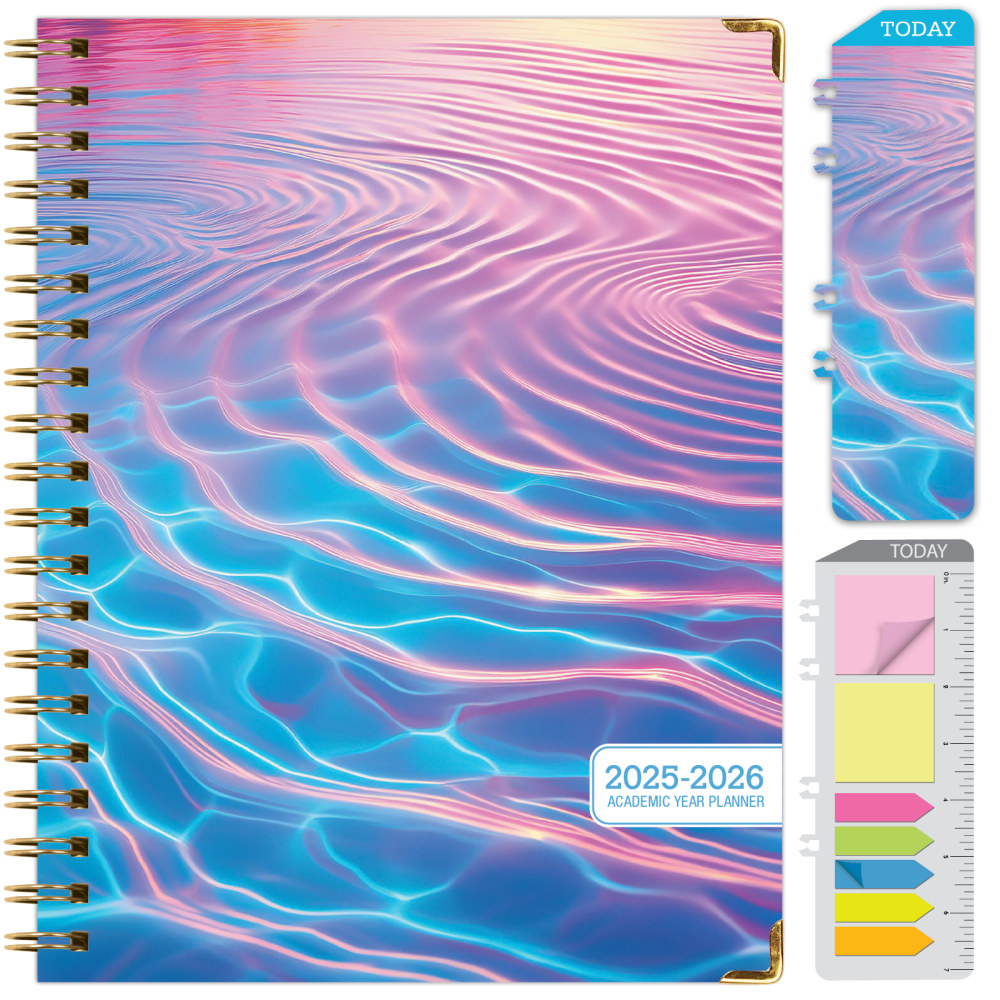 2025-2026 Global Printed Products Hardcover Fashion Daily/Weekly/Monthly Academic Planner, 8-1/2in x 11in, Summer Bliss, June 2025 To July 2026 MPN:FSHN-AY25-8511-73