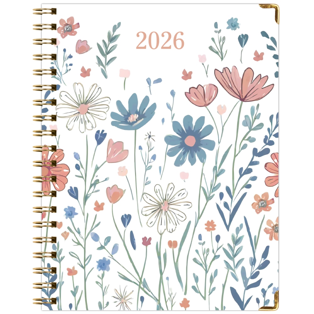 2026 Excello Brands Hardcover Fashion Daily/Weekly/Monthly Planner, 8.5in x 11in, Colorful Botanicals November 2025 - December 2026, (FSHN-CY26-8511-30) MPN:FSHN-CY26-8511-30
