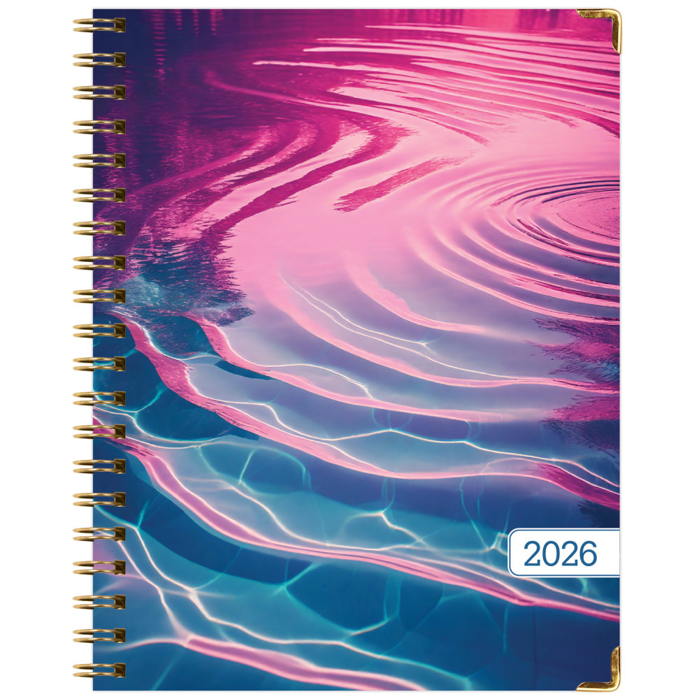 2026 Excello Brands Hardcover Fashion Daily/Weekly/Monthly Planner, 8.5in x 11in, Summer Bliss November 2025 - December 2026, (FSHN-CY26-8511-73) MPN:FSHN-CY26-8511-73