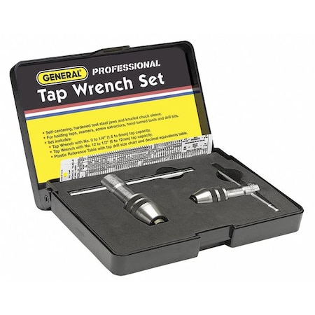 Tap Wrench Set, 0 to 1/2 In, 3 pc MPN:167
