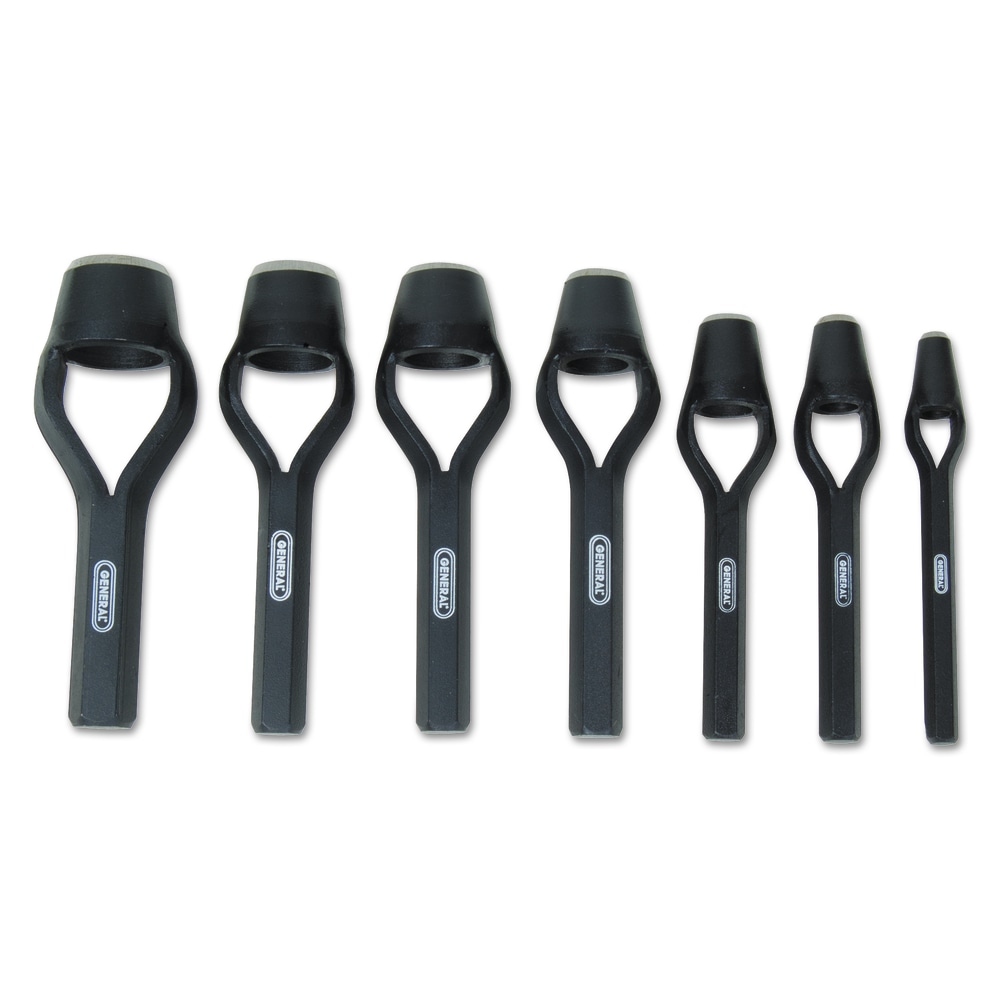General Tools Arch Punch Sets, Round, English, Plastic Roll Pouch MPN:318-1271ST