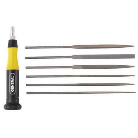 Needle File Set, Swiss, 6 Pieces MPN:707476