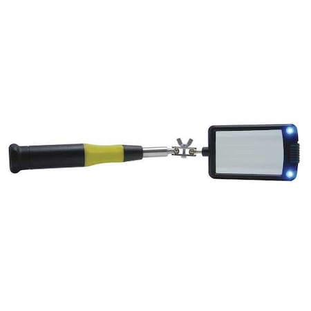 Inspection Mirror, 12-1/4 to 33 In L, LED MPN:80560