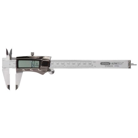 Fractional Digital Caliper, 0 to 8 In MPN:1478