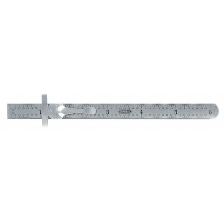 Flexible Steel Rule, 6 In, SAE/Decimal MPN:300/1