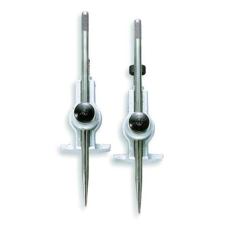 Precision Adjustable Trammel, 6 in, To Beam 5/8 to 1 1/2 in Thick of Any Length, For Layout, Marking Templates and Drawing Large Circles MPN:523