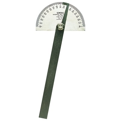 22024 Round Head Protractor MPN:18
