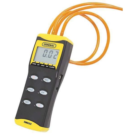 Digital Manometer, 0 to 2 psi, 4 Digit LCD MPN:DM8252
