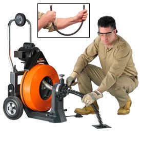 General Wire P-MX-A Maxi-Rooter Drain Sewer Cleaning Machine W/ 100' x 3/4