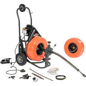 General Wire P-S92-A Speedrooter 92 Drain/Sewer Cleaning Machine w/2 Cables & Cutter Set P-S92-A