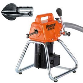 General Wire RT-66-D Root 66 Drain/Sewer Cleaning Machine W/ 11 Cables 2 Cutter Sets & Tool Box RT-66-D