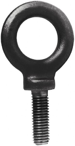 Fixed Lifting Eye Bolt: Without Shoulder, 1,300 lb Capacity, 3/8-16 Thread, Grade 1030 Steel MPN:13631