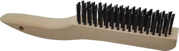 Scratch Brush, 4 Rows, 16 Columns, Steel MPN:E164