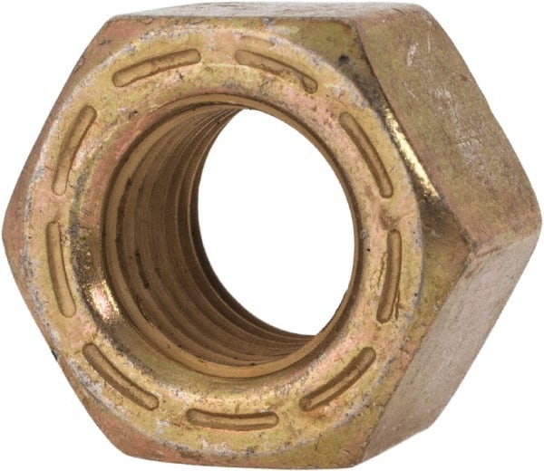 Hex Nut: 7/16-20, Grade L9 Steel, Yellow Zinc Dichromate, Cadmium & Waxed Finish MPN:444028PS