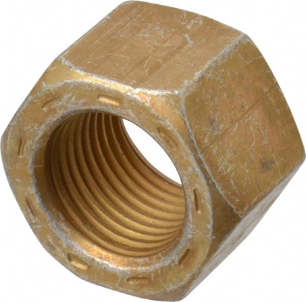 Hex Nut: 5/8-18, Grade L9 Steel, Yellow Zinc Dichromate, Cadmium & Waxed Finish MPN:444034BR