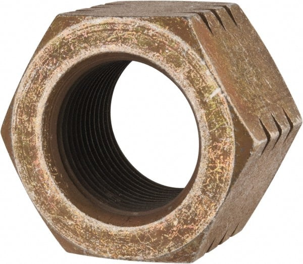Hex Nut: 1-1/4-12, Grade L9 Steel, Yellow Zinc Dichromate, Cadmium & Waxed Finish MPN:444134BR