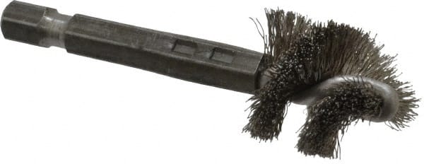 5/8 Inch Inside Diameter, 3/4 Inch Actual Brush Diameter, Stainless Steel, Power Fitting and Cleaning Brush MPN:09-660010-HS