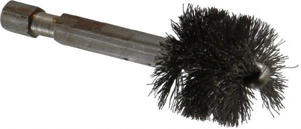 3/4 Inch Inside Diameter, 7/8 Inch Actual Brush Diameter, Carbon Steel, Power Fitting and Cleaning Brush MPN:09-660012-H