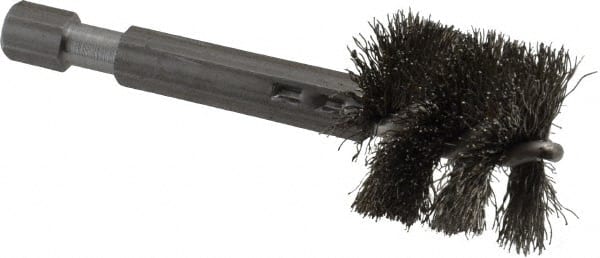3/4 Inch Inside Diameter, 7/8 Inch Actual Brush Diameter, Stainless Steel, Power Fitting and Cleaning Brush MPN:09-660012-HS