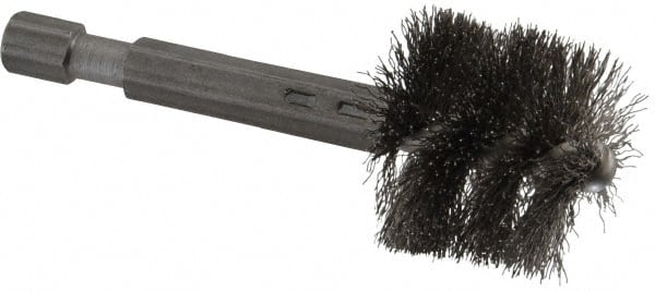 7/8 Inch Inside Diameter, 1 Inch Actual Brush Diameter, Stainless Steel, Power Fitting and Cleaning Brush MPN:09-660014-HS