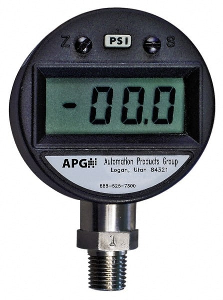 Pressure Test Gauges & Calibrators, Minimum PSI: 0 , Diameter (Decimal Inch): 2.50 , Resolution: 0.1  MPN:PG05-0500-G-B01