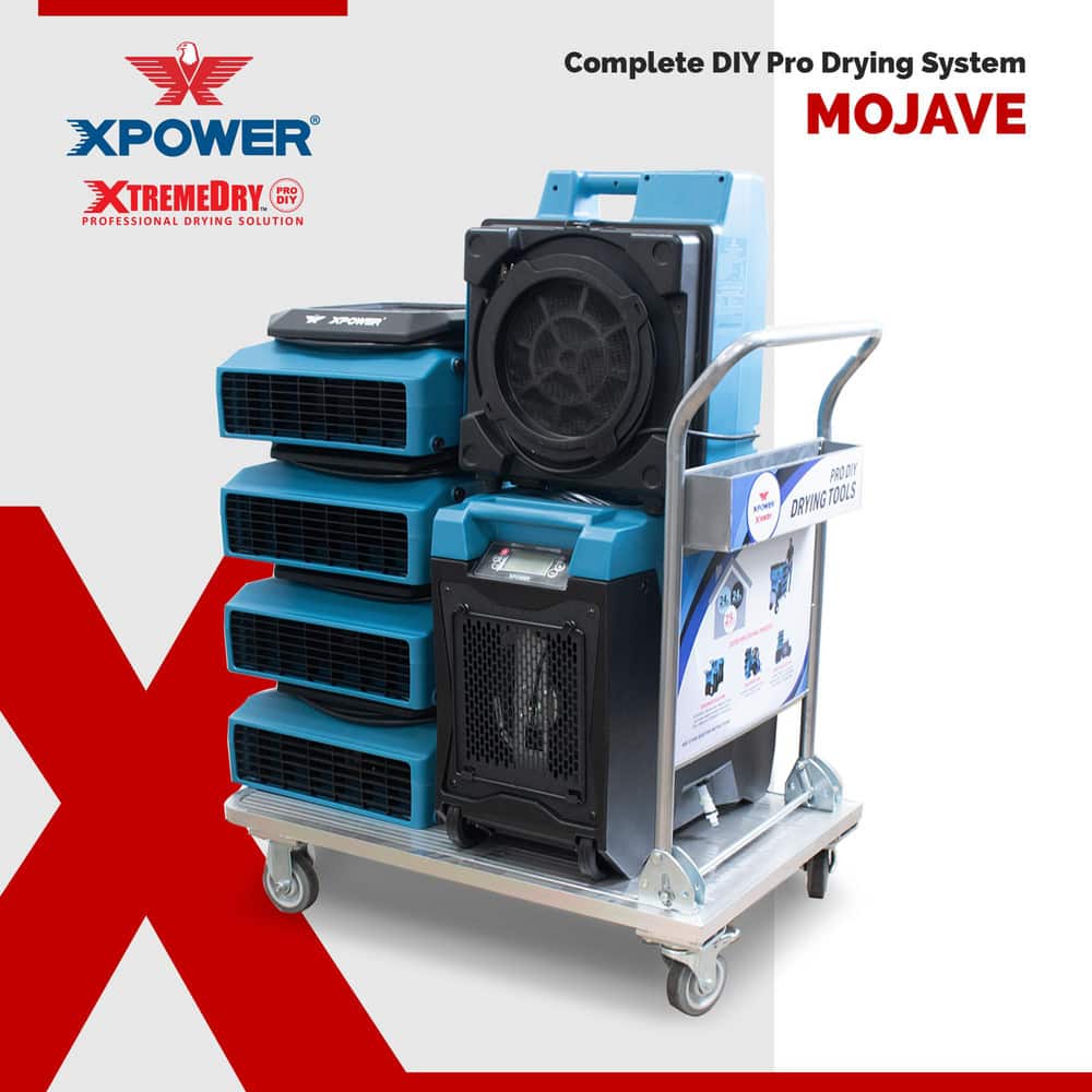 Self-Contained Electronic Air Cleaners, Cleaner Type: Air Mover , Air Flow: 1050CFM , Sound Level: 69db(A) , Color: Blue , Overall Depth: 40  MPN:XDP1