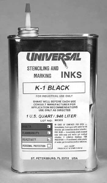 Stencil Inks, Color: Black  MPN:IU-D1GL