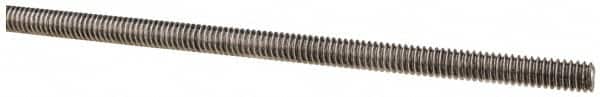 General-Purpose Threaded Rod: 1/4-20, 6' OAL, Low-Carbon Steel, Oil Finish MPN:01076
