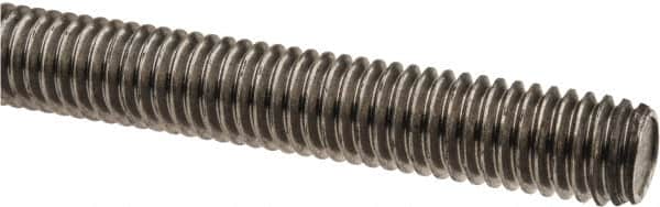 General-Purpose Threaded Rod: 7/16-14, 6' OAL, Low-Carbon Steel, Oil Finish MPN:01106
