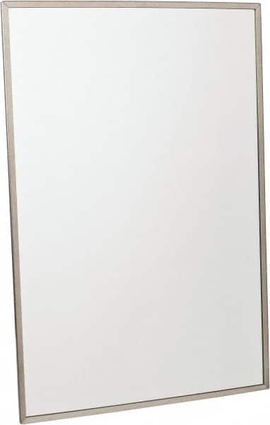 24 Inch Wide x 36 Inch High, Theft Resistant Rectangular Glass Washroom Mirror MPN:0620-2436