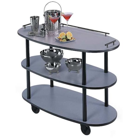 Round Oval Service Cart - Victorian Cherry MPN:36300-02