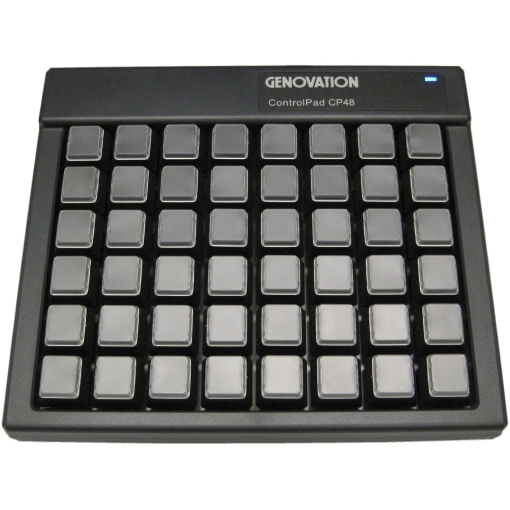 Genovation ControlPad CP48 USB HID - Cable Connectivity - USB Interface - 48 Key - Mechanical Keyswitch - Black MPN:CP48-USBHID