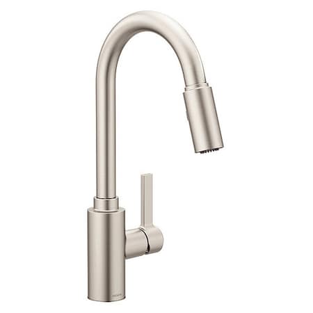Gooseneck Kitchen Faucet, Manual, Single Hole Mount, 1 or 3 Hole Residential / Commercial MPN:7882SRS