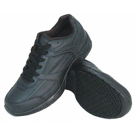Women's Women's Jogger Shoe, 9 M, Leather, Black MPN:1110-9M