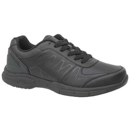 Men's Athletic Shoe, 12 D, Leather, 4 in Height, Black MPN:1600-12M