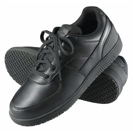 Men's Athletic Shoes, 14 W, Leather, Black MPN:2010-14W