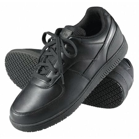 Women's Women's Athletic Shoes, 9.5 W, Leather, Black MPN:210-9.5W