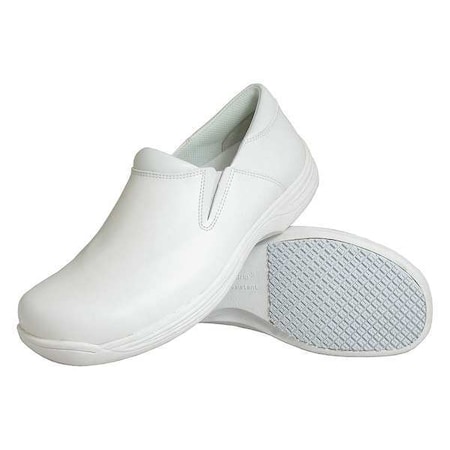4705, Men's Loafer Shoe, 14 Wide, Leather, 4 in Height, White MPN:4705-14W