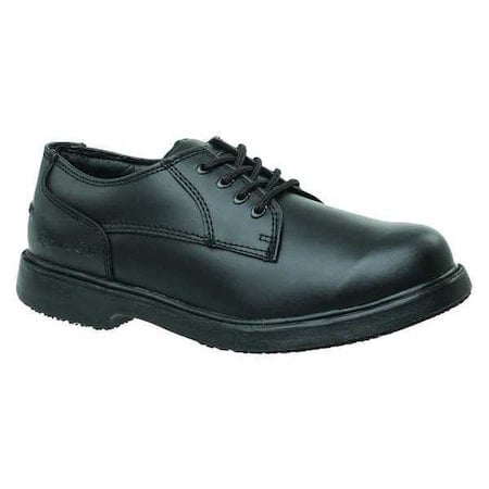 7100, Men's Oxford Shoe, 7 Medium, Leather, 4 in Height, Black MPN:7100-7M