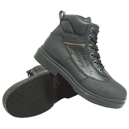 Unisex 6-Inch Work Boot, 9 1/2 W, Steel Toe, 6 in H, Black, 7800 MPN:7800-9.5W