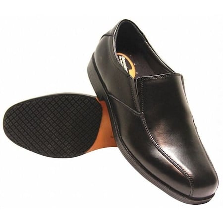 Men's Men's Slip-On Dress Shoes, 8.5 M, Leather, Black MPN:9550-8.5M