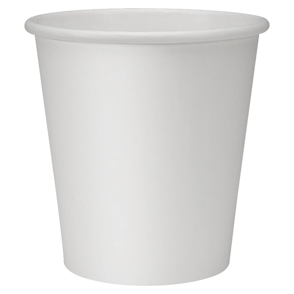 Genuine Joe Polyurethane-Lined Disposable Hot Cups, Single, 10 Oz, White, Pack Of 50 (Min Order Qty 13) MPN:19046