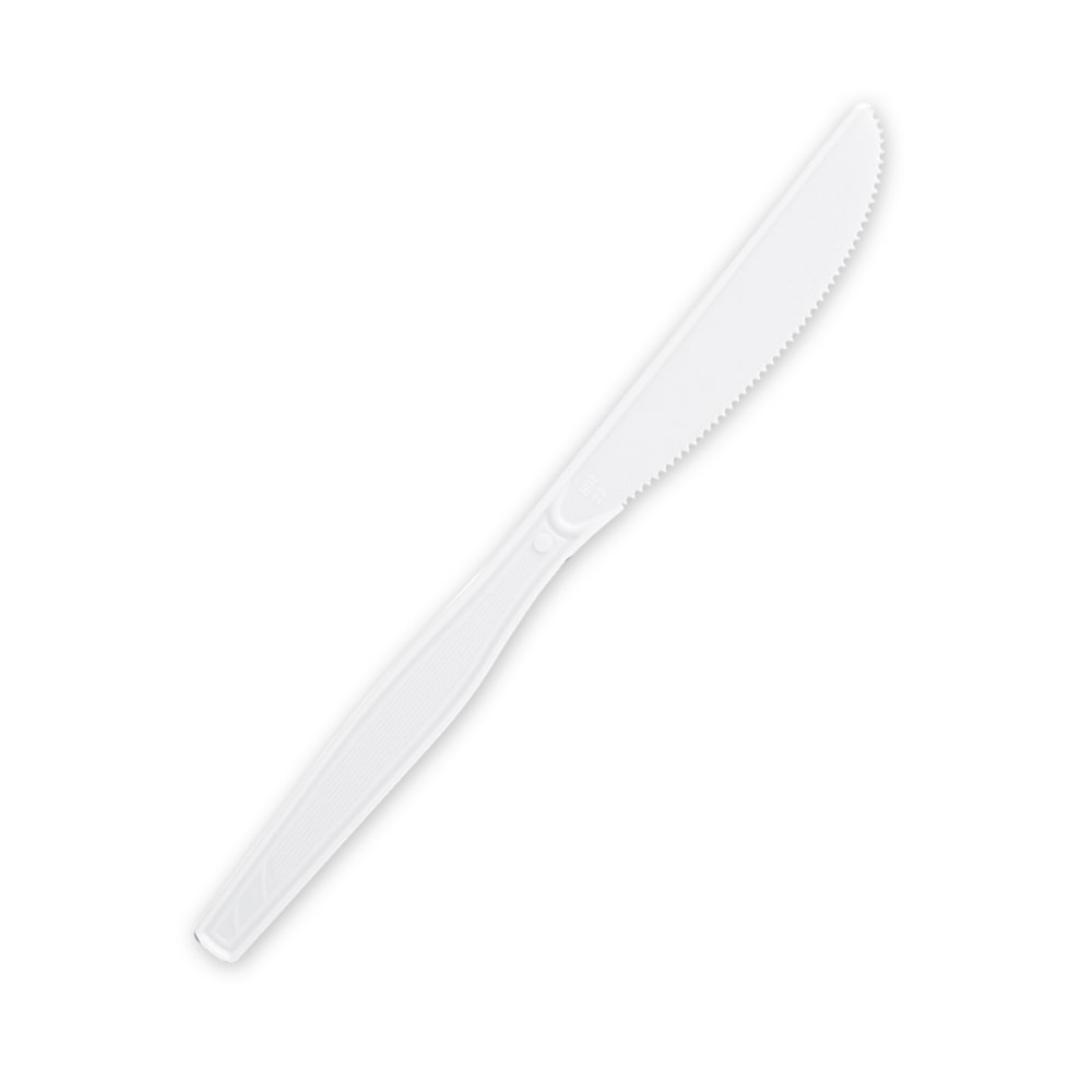 Genuine Joe Heavy/Medium-Weight Polystyrene Knives, White, Box Of 100 MPN:10431