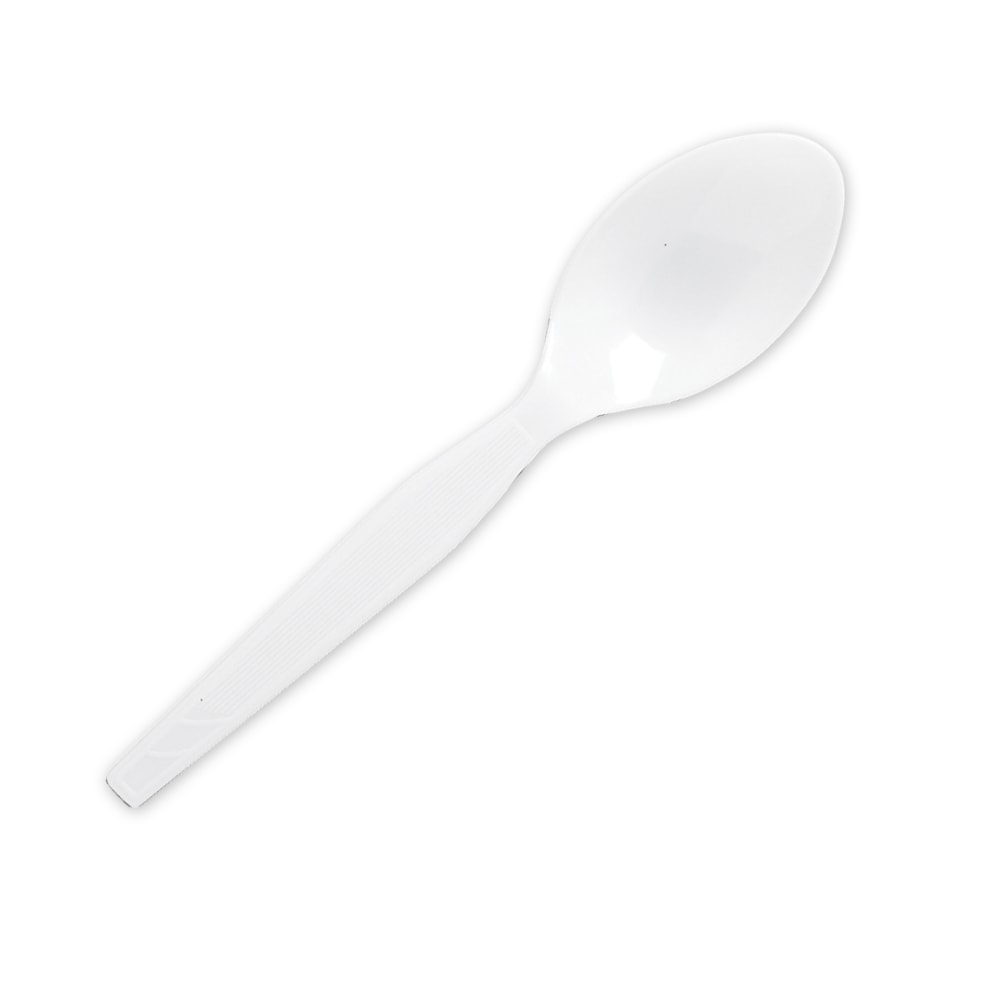 Genuine Joe Heavy/Medium-Weight Polystyrene Spoons, White, Box Of 100 MPN:10432