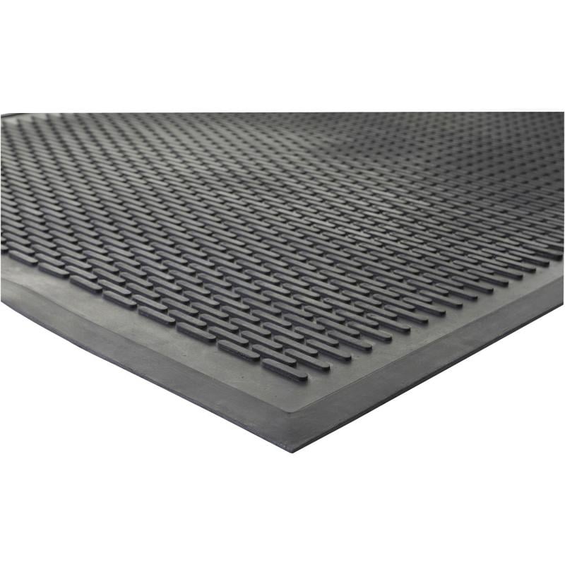 Genuine Joe Clean Step Scraper Mat, 4ft x 6ft, Black MPN:70467