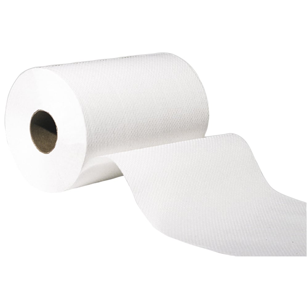 Genuine Joe Hardwound 1-Ply Paper Towels, 350ft Per Roll, Pack Of 12 Rolls MPN:22300
